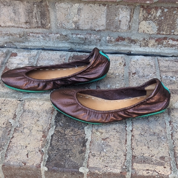 Tieks Chocolate Raspberry Truffle Ballet Flats - Picture 2 of 6